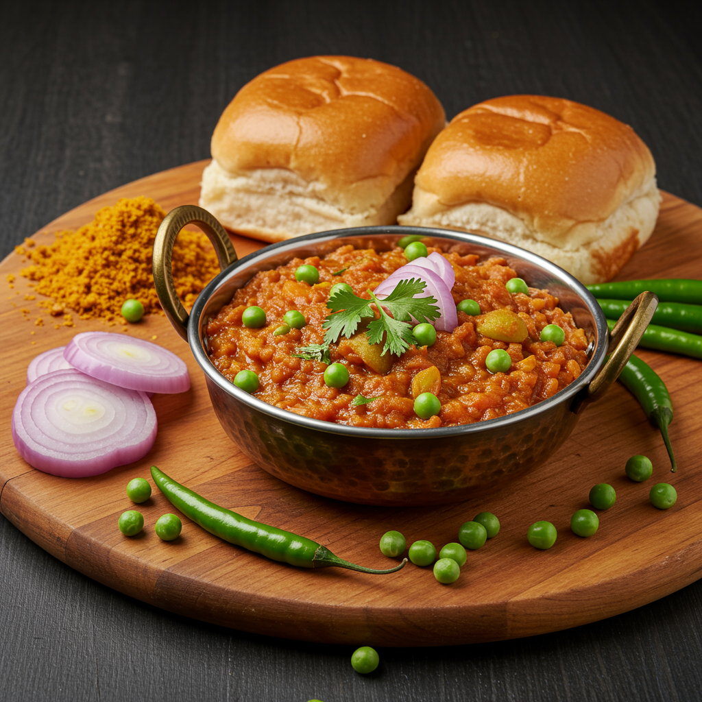 Cheese Pav Bhaji